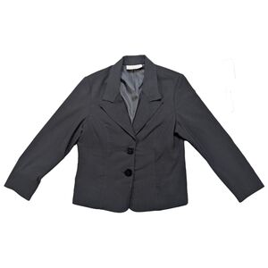 Daniel Laurent Women's Extra Large‎ Black Button Up Blazer Suit Jacket